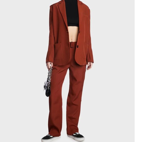 Rust brown 2-piece suit set from 4th & Reckless originally bought from Dollskill - Picture 10 of 11